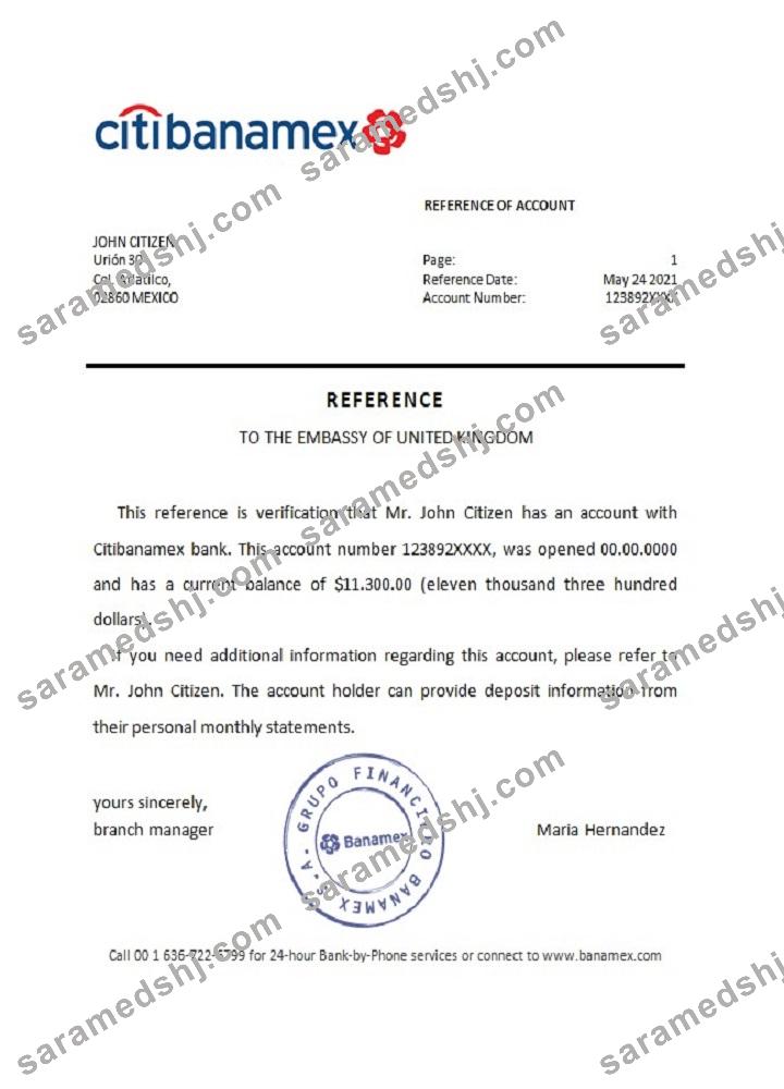 Mexico_Citibanamex bank_reference